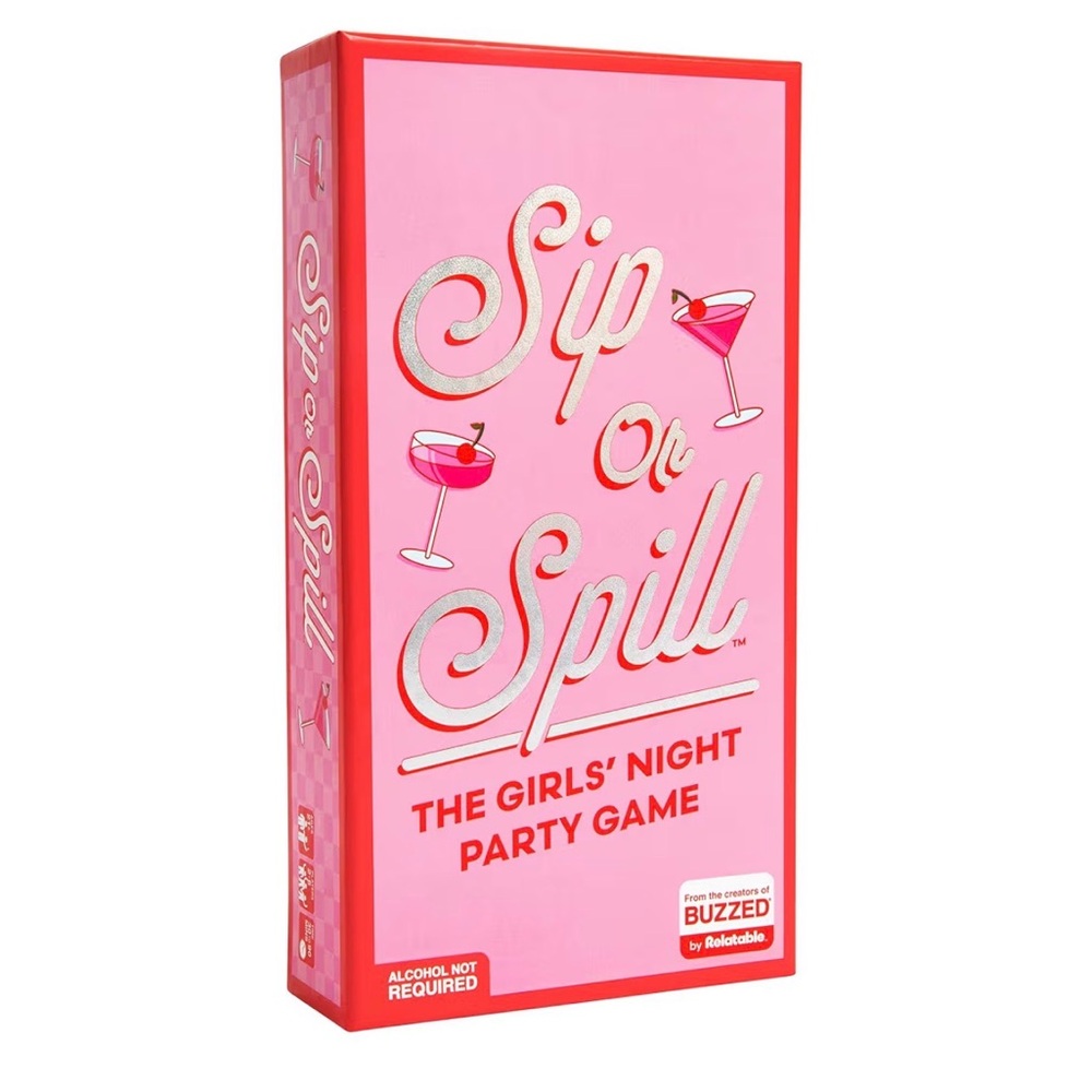 Sip or Spill The Girls' Night Party Game - Pink